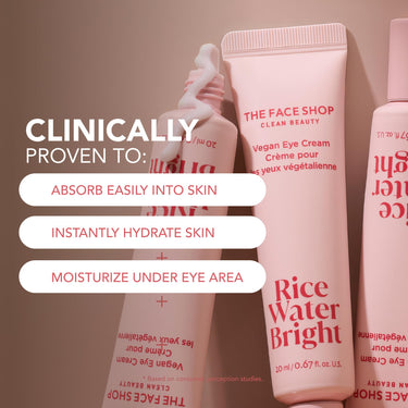 The Face Shop Rice Water Bright Vegan Eye Cream (20ml)